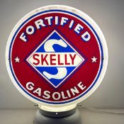 Skelly Fortified 2 Star Gasoline Pump Globe