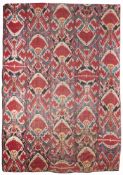 A LARGE IKAT PANEL, UZBEKISTAN, MID 19TH CENTURY
