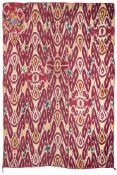 A LARGE QUILTED IKAT PANEL BOKHARA, UZBEKISTAN, LAST QUARTER 19TH CENTURY