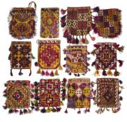 A COLLECTION OF POUCHES, UZBEKISTAN, EARLY 20TH CENTURY