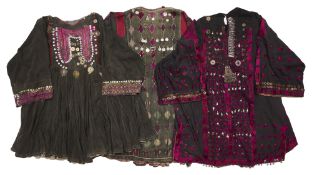 THREE EMBROIDERED WEDDING DRESSES, AFGHANISTAN, MID 20TH CENTURY