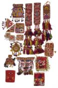 A COLLECTION OF LAKAI AND UZBEK EMBROIDERIES, UZBEKISTAN, LATE 19TH/EARLY 20TH CENTURY