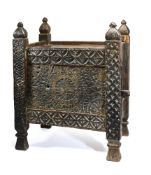 A CARVED WOOD STORAGE CHEST, SWAT VALLEY, PAKISTAN, 19TH CENTURY