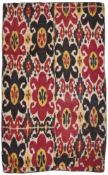 AN IKAT PANEL, BOKHARA, UZBEKISTAN, THIRD QUARTER 19TH CENTURY