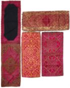 A GROUP OF FOUR SILK EMBROIDERED PILLOW COVERS, SWAT VALLEY, PAKISTAN, FIRST HALF 20TH CENTURY