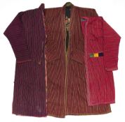 THREE STRIPED CHAPAN, CENTRAL ASIA, EARLY 20TH CENTURY