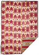 A LARGE IKAT PANEL, UZBEKISTAN, LATE 19TH CENTURY