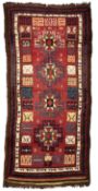 A UZBEK PILED RUG, FIRST HALF 20TH CENTURY,