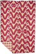 A LARGE IKAT PANEL, UZBEKISTAN, LATE 19TH CENTURY