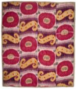 A LARGE IKAT PANEL, BOKHARA, UZBEKISTAN, CIRCA 1900