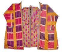 THREE IKAT CHAPAN, UZBEKISTAN, FIRST QUARTER 20TH CENTURY