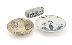 THREE SAFAVID POTTERY VESSELS, CIRCA 1700