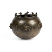 A SAIVITE RITUAL BOWL, SOUTH INDIA, 19TH CENTURY