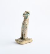A SMALL KASHAN FRAGMENTARY FIGURE, PERSIA, CIRCA 12TH CENTURY