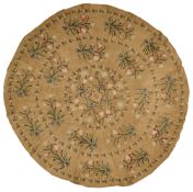 AN OTTOMAN EMBROIDERED SILK COVER, 18TH CENTURY