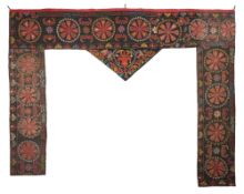 AN UZBEK DOORWAY SUSANI, CENTRAL ASIA, 20TH CENTURY