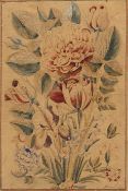 A QAJAR WATERCOLOUR OF A FLORAL SPRAY, PERSIA, 19TH CENTURY