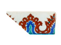 A FRAGMENTARY IZNIK BORDER TILE, OTTOMAN ANATOLIA, 1560-1580
