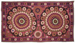 AN UZBEK SUSANI, CENTRAL ASIA, 20TH CENTURY