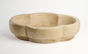 A MARBLE BOWL, PROBABLY INDIA, 20TH CENTURY