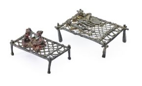 TWO BASTAR BRONZE GROUPS, EASTERN INDIA, CIRCA 19TH CENTURY