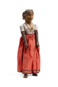 A PAINTED WOOD AND CLOTH PUPPET, INDIA, EARLY 20TH CENTURY