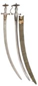 TWO INDIAN TALWARS, 18TH/19TH CENTURY
