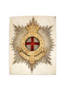 AN EAST NORFOLK REGIMENT OFFICER'S SHOULDER BELT PLATE, CIRCA 1840-55