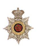 A 3RD REGIMENT THE DUKE OF LANCASTER’S OWN MILITIA OFFICER’S HELMET PLATE, CIRCA 1878-81