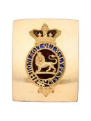 AN OFFICER'S SHOULDER BELT PLATE OF THE 29TH (WORCESTERSHIRE) REGIMENT OF FOOT