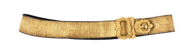 AN OFFICER'S POUCH BELT OF THE ROYAL ARTILLERY