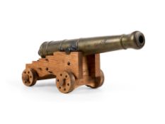 A SMALL FRENCH BRONZE SIGNAL CANNON, LATE 18TH/19TH CENTURY
