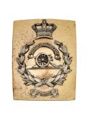 A RARE VICTORIAN BENGAL ARTILLERY OFFICER'S SHOULDER BELT PLATE