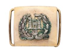 A 6TH INNISKILLING DRAGOONS OFFICER'S WAIST BELT PLATE, PRE-1922