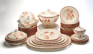 A WEDGWOOD QUEENSWARE 'BOTANICAL' PART DINNER SERVICE, CIRCA 1871
