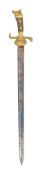 A GERMAN ORMOLU-MOUNTED HUNTING SWORD, MID-19TH CENTURY