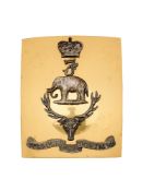 A SEAFORTH HIGHLANDERS OFFICER'S SHOULDER BELT PLATE, POST-1881