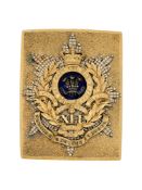 A 41ST (THE WELSH) REGIMENT OF FOOT OFFICER'S SHOULDER BELT PLATE, PRE-1855