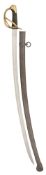 A FRENCH 1822 MODEL CAVALRY SABRE, A CAVALRY SABRE OF FRENCH 1822 MODEL TYPE, AND A CHILIAN 1890