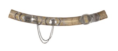 AN OFFICER'S POUCH BELT OF THE 13TH HUSSARS