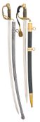 TWO FRENCH 1822 MODEL LIGHT CAVALRY SABRES, 19TH CENTURY