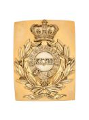 A 32ND (MADRAS NATIVE INFANTRY) OFFICER'S SHOULDER BELT PLATE, CIRCA 1826-55