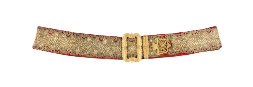 AN OFFICER'S POUCH BELT OF THE 15TH HUSSARS