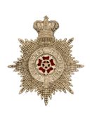 A FINE VICTORIAN 3RD LANCASHIRE RIFLE VOLUNTEERS HELMET PLATE, CIRCA 1880-89