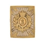 A 2ND WEST INDIA REGIMENT OFFICER'S SHOULDER BELT PLATE, PRE-1855