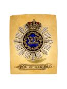 A RARE 22ND (CHESHIRE) REGIMENT OFFICER'S SHOULDER BELT PLATE, CIRCA 1820-45