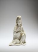 A CHINESE DEHUA FIGURE OF GUANYIN