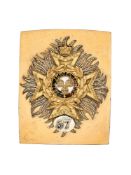 A 57TH (WEST MIDDLESEX) REGIMENT OF FOOT OFFICER'S SHOULDER BELT PLATE, CIRCA 1830-55