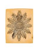 A 66TH (BERKSHIRE) REGIMENT OF FOOT OFFICER’S SHOULDER BELT PLATE, CIRCA 1829-55