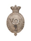 A 7TH SURREY RIFLES POUCH BELT PLATE, BENT & PARKER, BIRMINGHAM, 1880